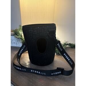 OG HydroJug Black Leopard Bottle Sleeve with Handle Strap for Gym